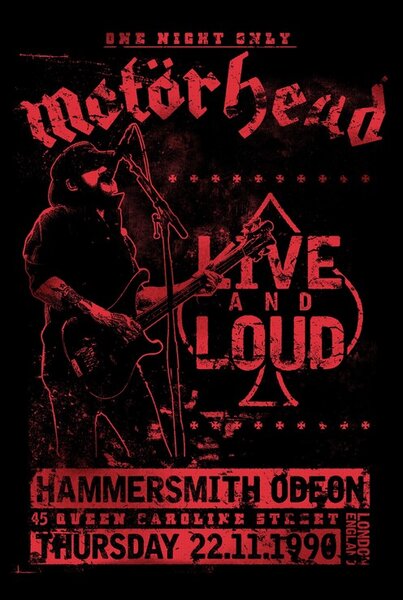 Plakát Motorhead - Live and Loud, (61 x 91.5 cm)