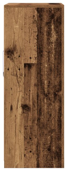 LED világítással rendelkező oldalszekrény, régi fa, 60,5x37x100 cm