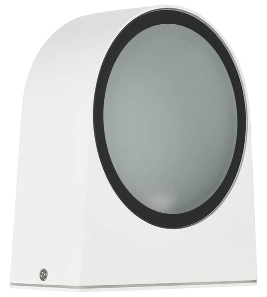 VidaXL 2 db fehér kerek kültéri LED falilámpa 11 W