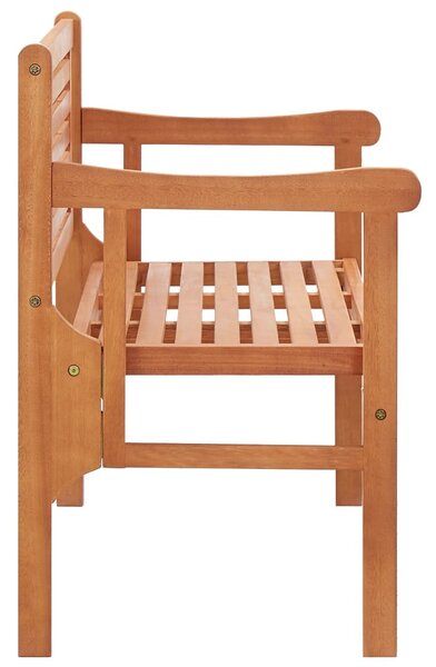 Összecsukható tömör eukaliptuszfa kerti pad 120 cm
