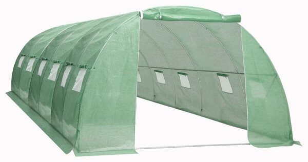 VidaXL melegház 24 m² 6 x 4 x 2 m