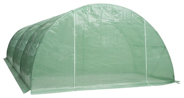 VidaXL melegház 24 m² 6 x 4 x 2 m