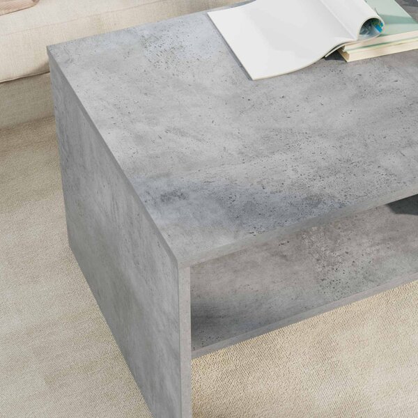 Dohányzóasztal Beton Szürke 100 x 50 x 40 cm Faanyag