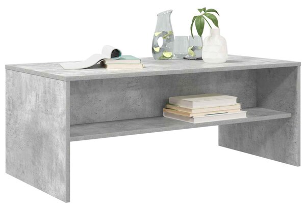 Dohányzóasztal Beton Szürke 100 x 50 x 40 cm Faanyag