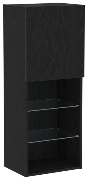 TV szekrény garnitúra 40,5 x 30 x 102 cm Fekete tölgy