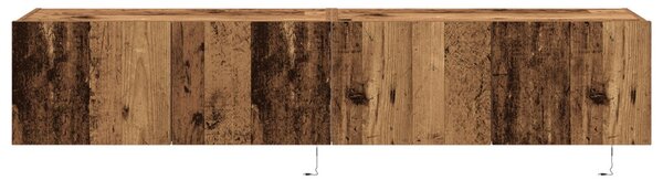 TV Fali Szekrény 2 pcs Öreg fa 80 x 35 x 31 cm Faanyag