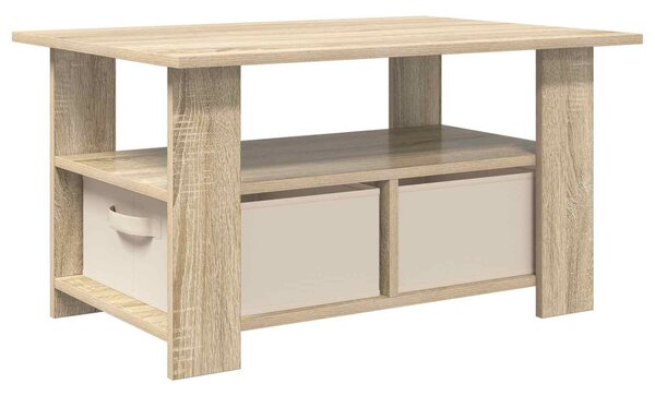 Dohányzóasztal fiókkal Sonoma tölgy 77 x 55 x 42 cm Faanyag
