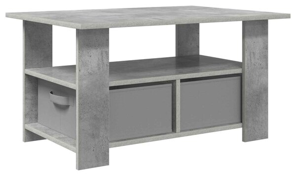 Dohányzóasztal fiókkal Beton Szürke 77 x 55 x 42 cm Faanyag