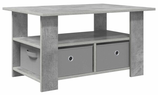 Dohányzóasztal fiókkal Beton Szürke 77 x 55 x 42 cm Faanyag