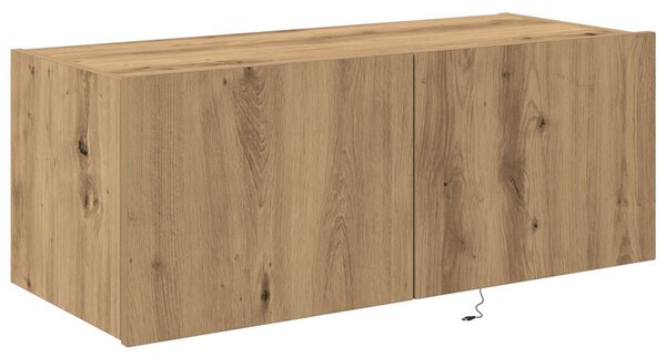 TV Fali Szekrény 80 x 35 x 31 cm Artisan tölgy Szerelt Fa