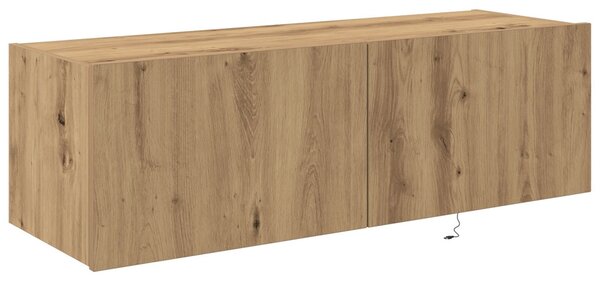 TV Fali Szekrény 100 x 35 x 31 cm Artisan tölgy Szerelt Fa