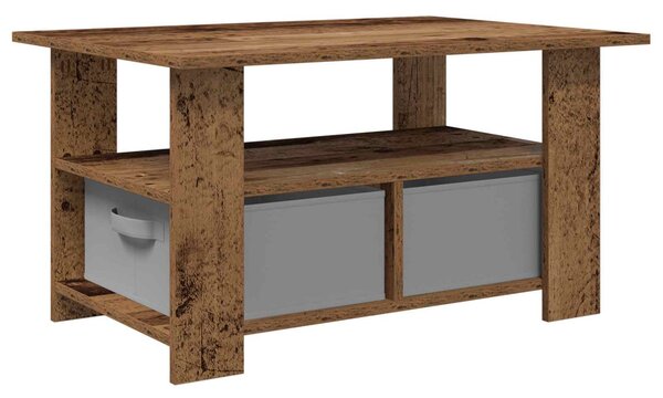 Dohányzóasztal fiókkal Öreg fa 77 x 55 x 42 cm Faanyag