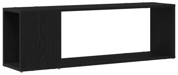 TV szekrény garnitúra Fekete 100 x 24 x 63 cm Faanyag