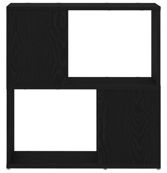 Könyvespolc Fekete tölgy 60x24x63 cm Mérnök Fa
