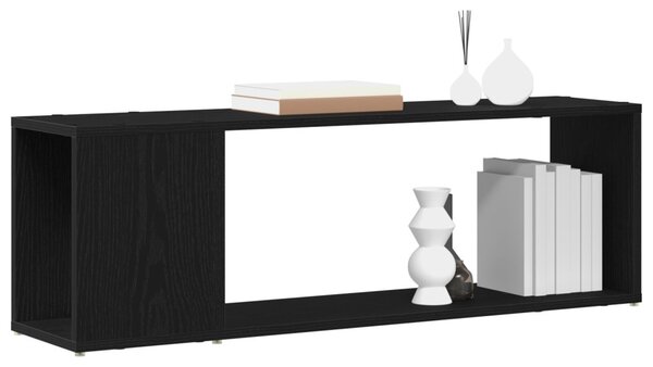 TV szekrény garnitúra Fekete 100 x 24 x 63 cm Faanyag