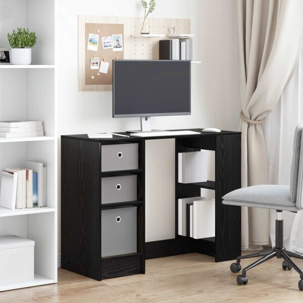Asztal Fekete tölgy 100 x 40 x 75 cm Szerelt Fa