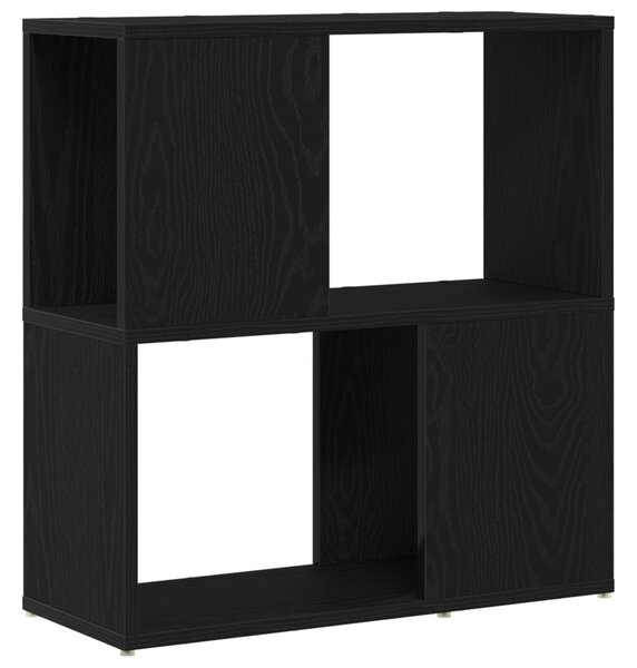 Könyvespolc Fekete tölgy 60x24x63 cm Mérnök Fa