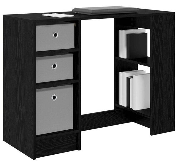 Asztal Fekete tölgy 100 x 40 x 75 cm Szerelt Fa