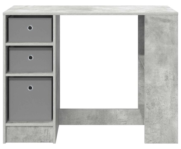 Asztal Beton Szürke 100 x 40 x 75 cm Szerelt Fa