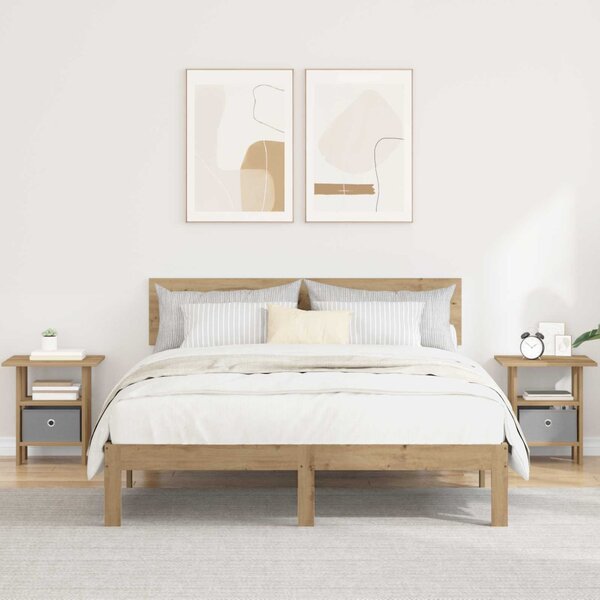 Éjjeli asztal 2 db Artisan tölgy 41 x 40 x 45 cm Szerelt Fa