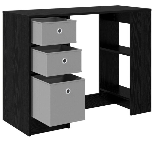 Asztal Fekete tölgy 100 x 40 x 75 cm Szerelt Fa