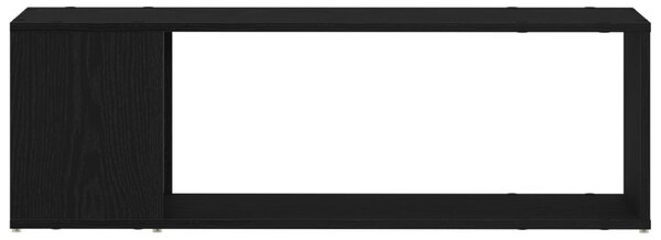 TV szekrény garnitúra Fekete 100 x 24 x 63 cm Faanyag