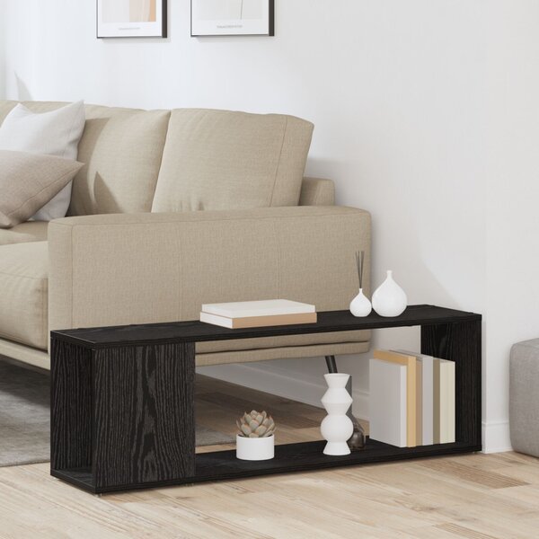 TV szekrény garnitúra Fekete 100 x 24 x 63 cm Faanyag