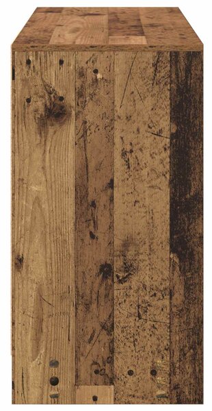 Asztal fiókkal polcokkal Öreg fa 100 x 40 x 75 cm Faanyag
