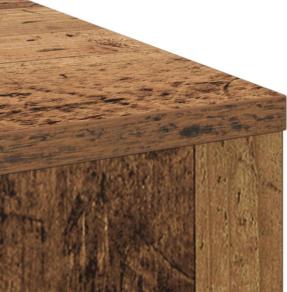 Asztal fiókkal polcokkal Öreg fa 100 x 40 x 75 cm Faanyag