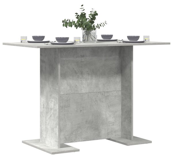 Beton Szürke Étkezőasztal 110x60x75 cm Mérnöki Fa