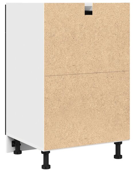 Fekete tölgy fiókos szekrény - 50x46x81.5 cm, MDF-ből készült