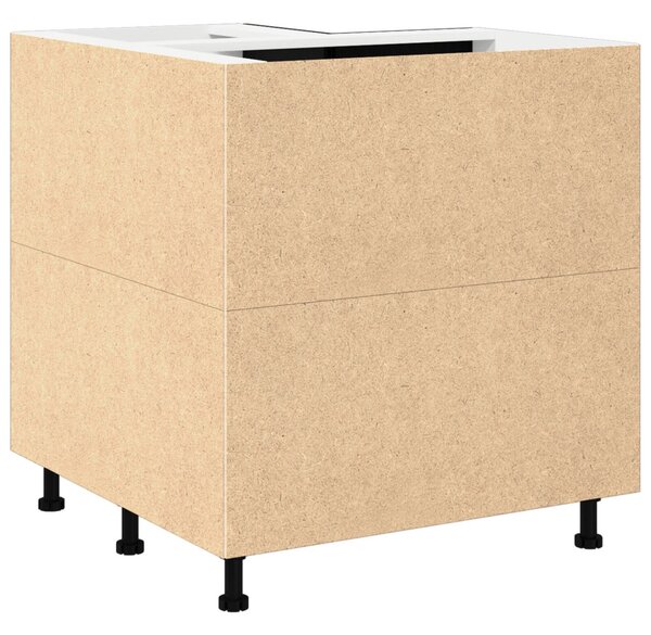 Fekete Tölgy Sarok Alsó Szekrény - 75.5 x 75.5 x 81.5 cm, MDF-ből készült