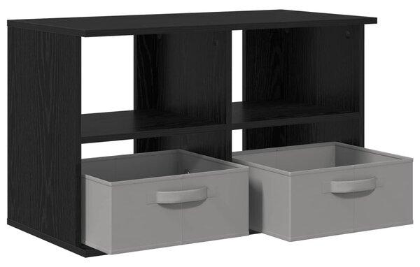 TV állvány fiókkal Fekete tölgy 79 x 40 x 48 cm
