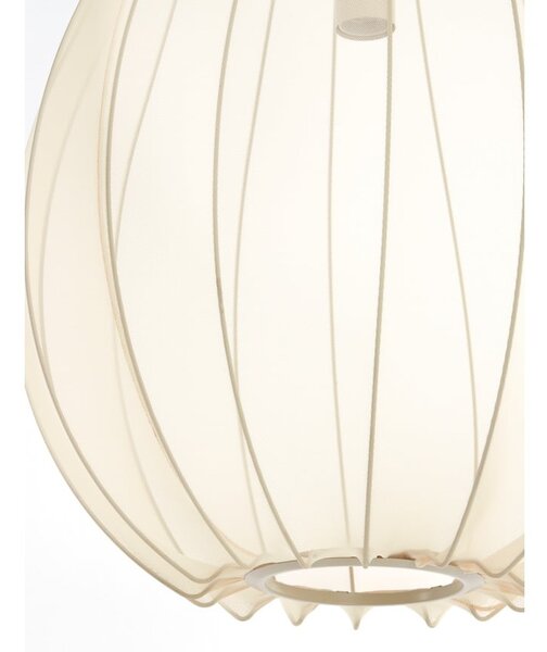Bézs függőlámpa textil búrával ø 50 cm Itela – Light & Living