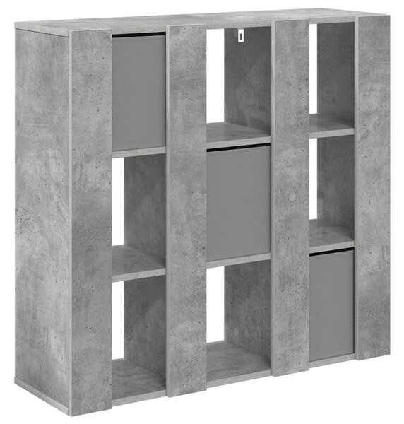 Széf fiókkal Beton Szürke 88,5 x 29 x 84,5 cm