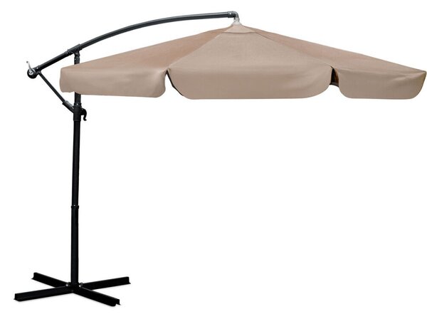 Parasol ogrodowy składany 6 segmentowy 350 cm z pokrowcem Plonos PL-880