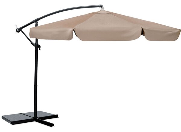 Parasol ogrodowy składany 6 segmentowy 350 cm z pokrowcem Plonos PL-880