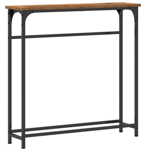 Konzolasztal Öreg fa 75 x 19,5 x 75 cm Szerelt Fa