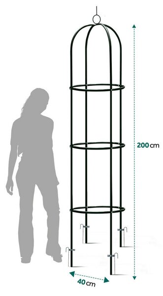 Pergola ogrodowa kolumna 200 cm Plonos PL-992