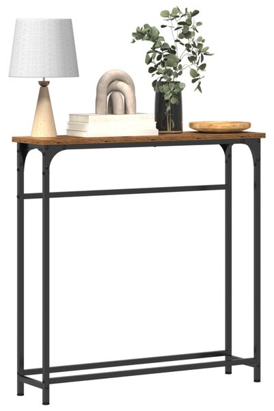 Konzolasztal Öreg fa 75 x 19,5 x 75 cm Szerelt Fa