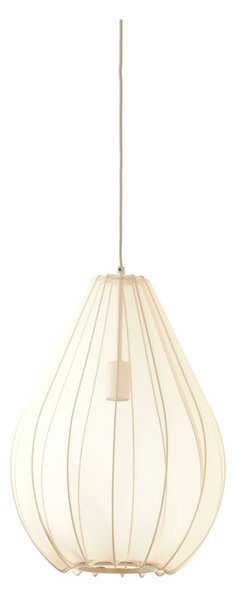 Bézs függőlámpa textil búrával ø 38 cm Itela – Light & Living