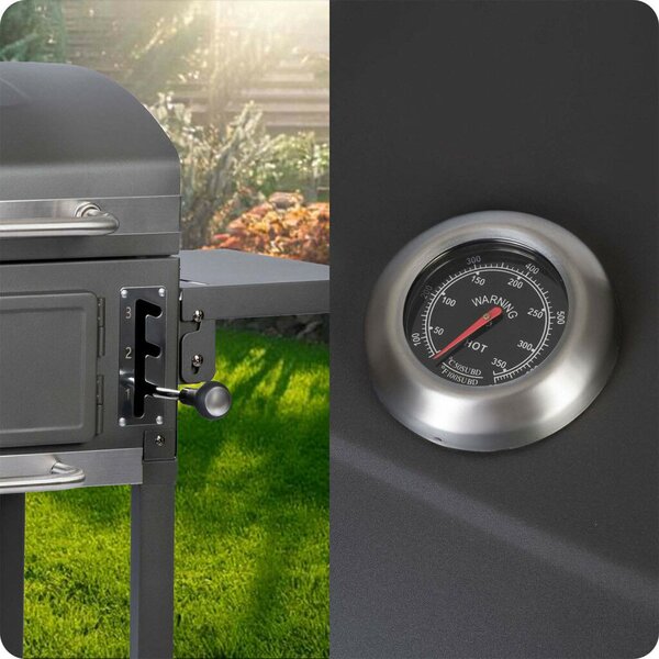 Grill węglowy z pokrowcem Berdsen BD-892 czarny