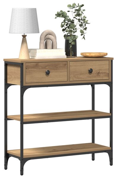 Konzolasztal fiókkal Artisan tölgy 72.5 x 25 x 75 cm Faanyag
