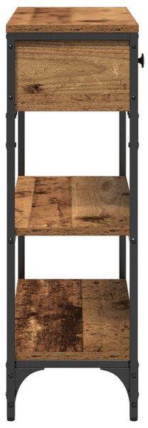 Konzolasztal fiókkal Öreg fa 72.5 x 25 x 75 cm Faanyag