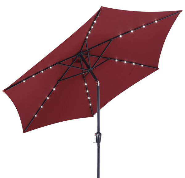 Kingsleeve® LED napernyő Florida Ø300 cm - piros