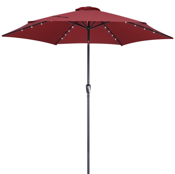 Kingsleeve® LED napernyő Florida Ø300 cm - piros