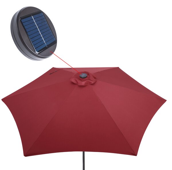 Kingsleeve® LED napernyő Florida Ø300 cm - piros