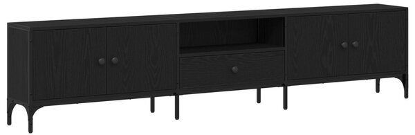 TV szekrény 200 x 25 x 44 cm Musta tammi Szerelt fa