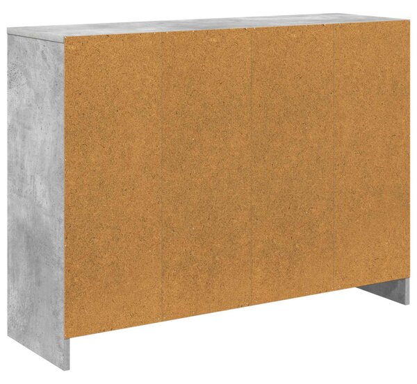 Széf fiókkal Beton Szürke 102 x 32 x 73,5 cm