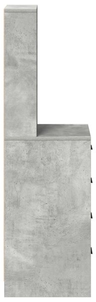 Magasfiú fiókkal Beton szürke 40 x 41 x 135 cm Faanyag